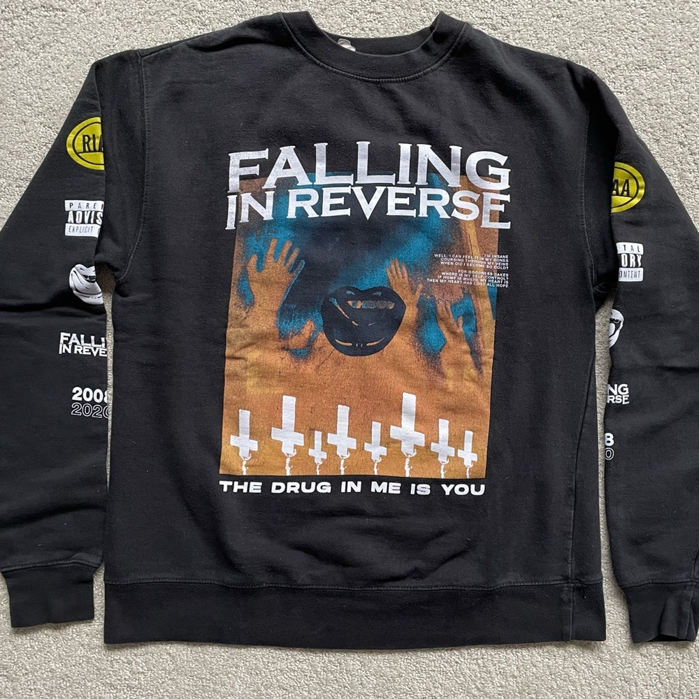 Falling in Reverse Sweatshirt - The Drug in me is you graphic band sweatshirt